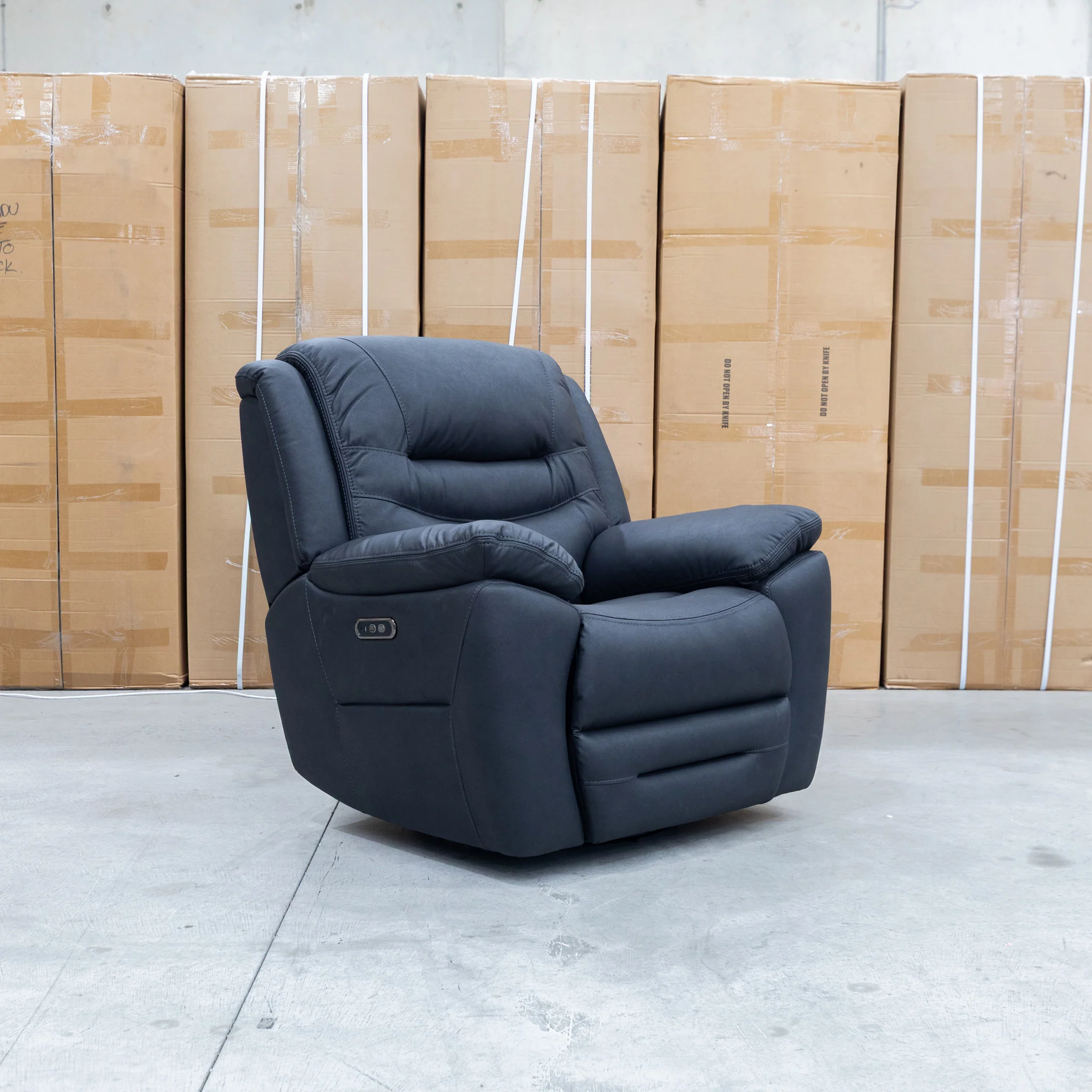 Airlie Electric Swivel Glider Recliner - Coal - Image 6