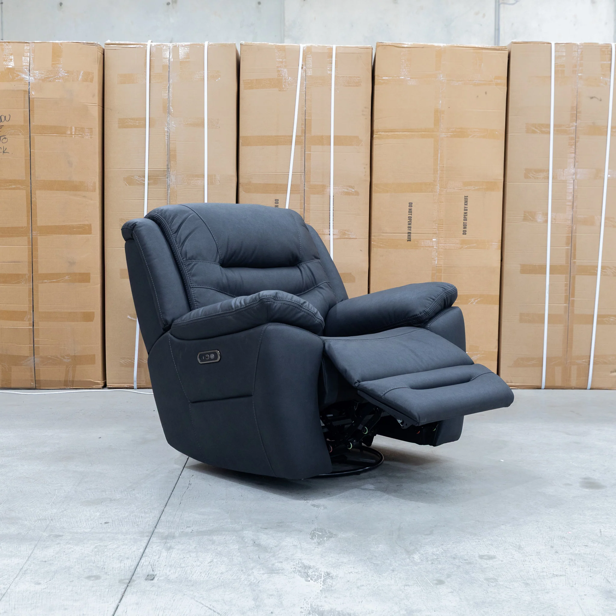 Airlie Electric Swivel Glider Recliner - Coal - Image 7