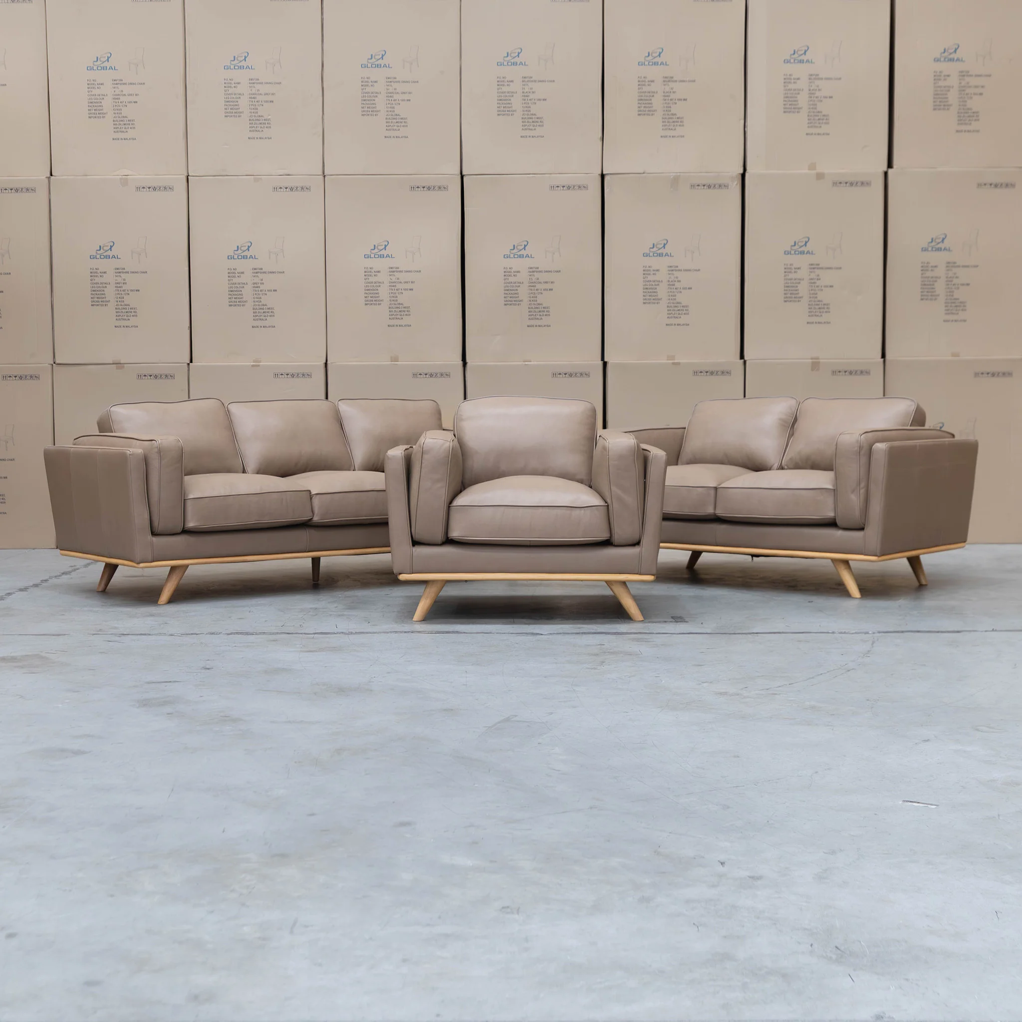Alpine Single Leather Armchair - Camel - Image 5