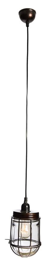 Antique Bronze Vintage Iron Torch Lamp With Glass - Antique Bronze - TW12 - Available In-Store Only - Image 2