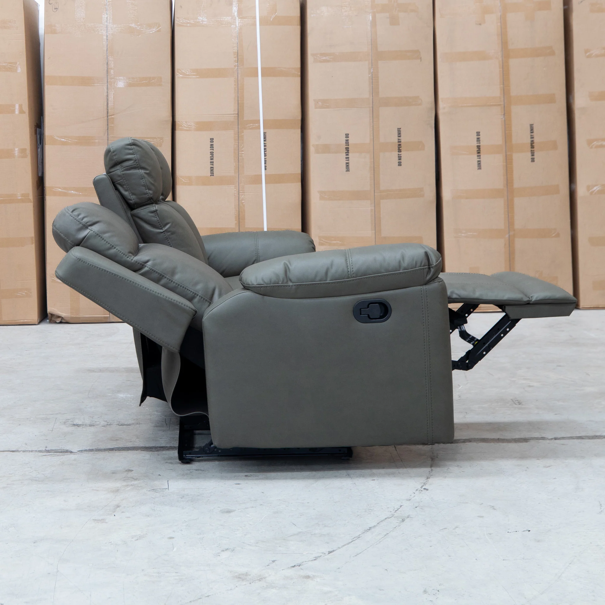 Bari Three Seat Recliner Lounge - Fern - Image 13