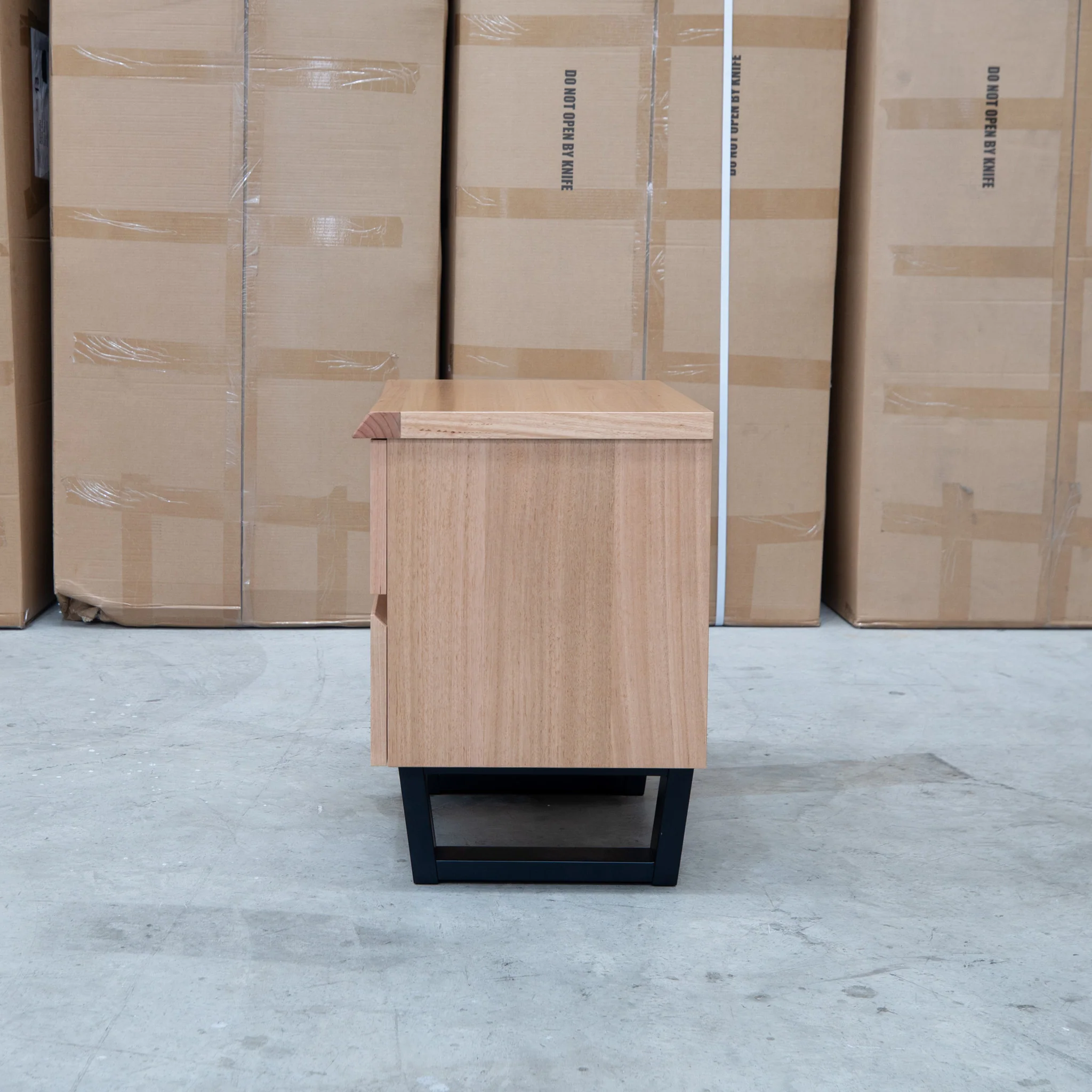 Byron Two Drawer Australian Messmate Hardwood Bedside - Image 6