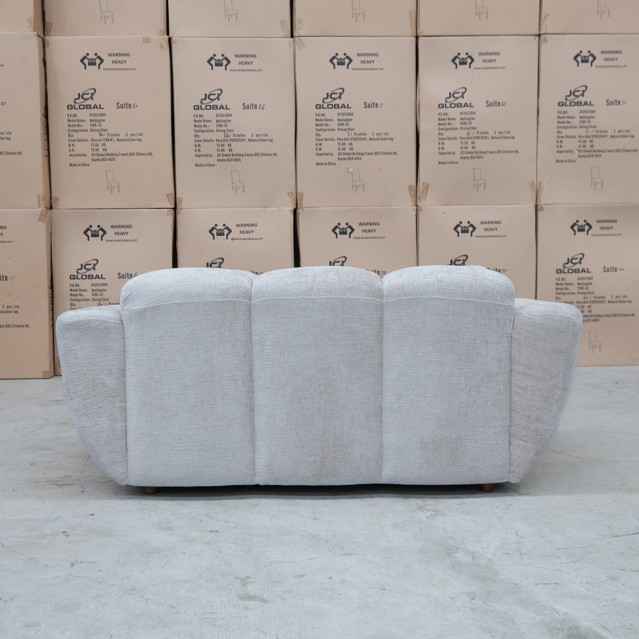 Cloud Plush Fabric Two Seat Sofa - Oat - Image 6