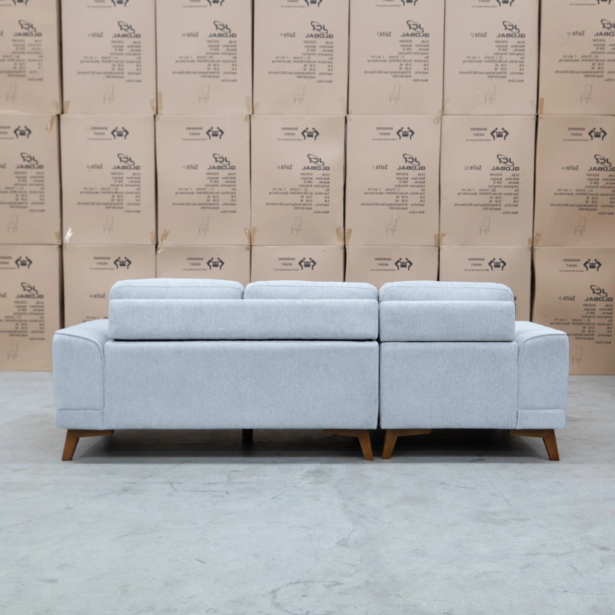 Khloe Three Seat Chaise Lounge LHF - Whisper - Image 4