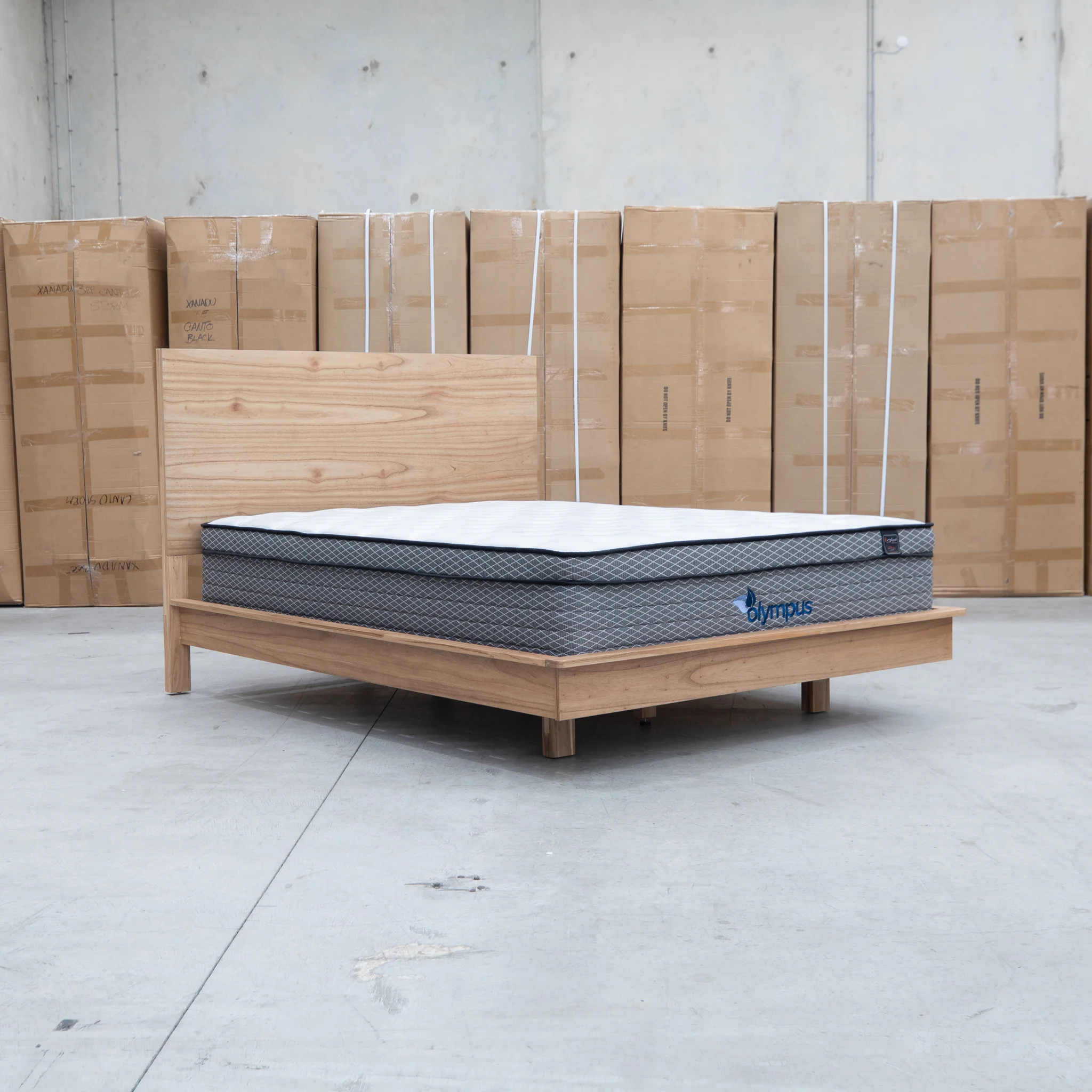 Mandalay Mountain Ash Timber King Floating Bedframe - Image 3