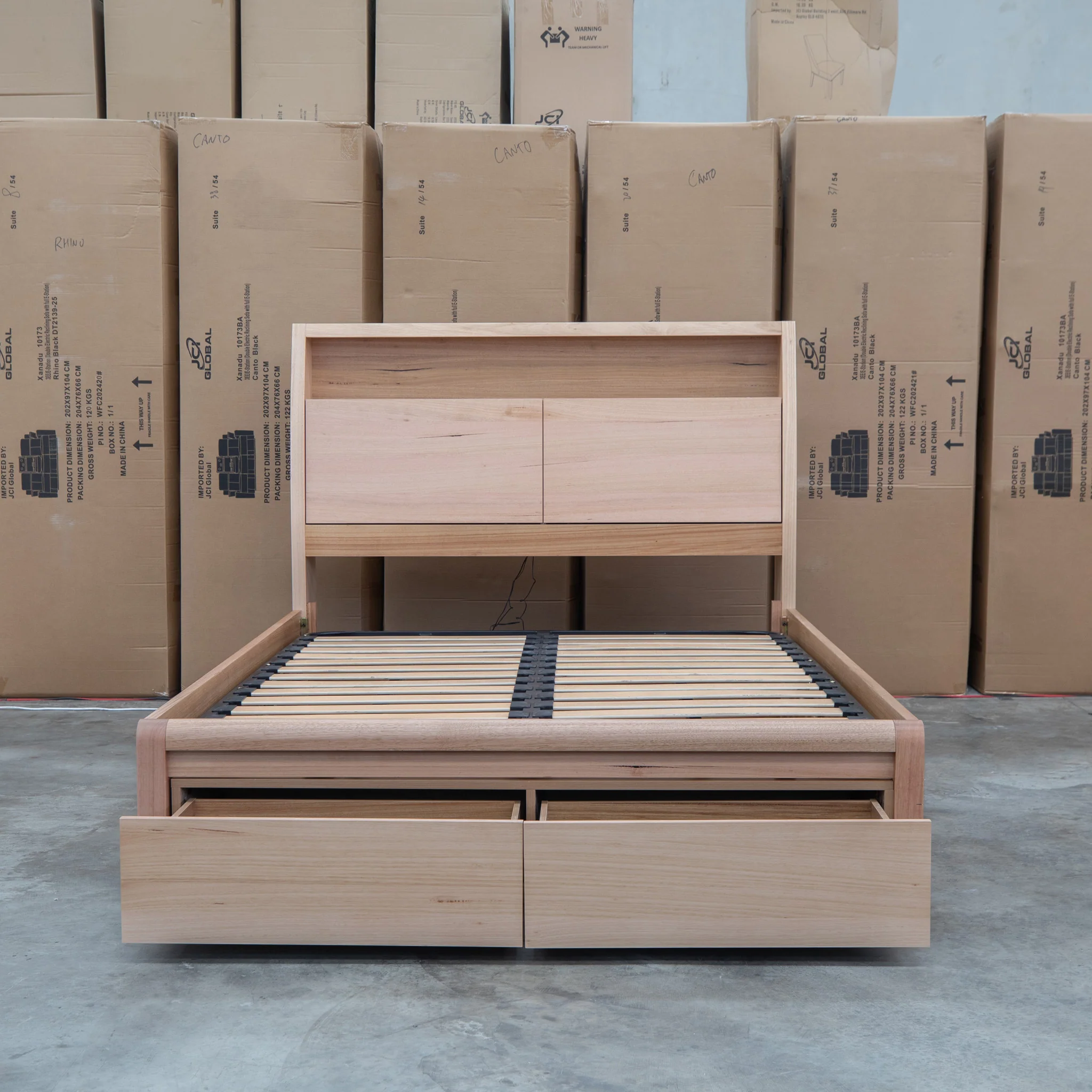 Melba Messmate King Gaslift Bed with Reading Lights - Image 12