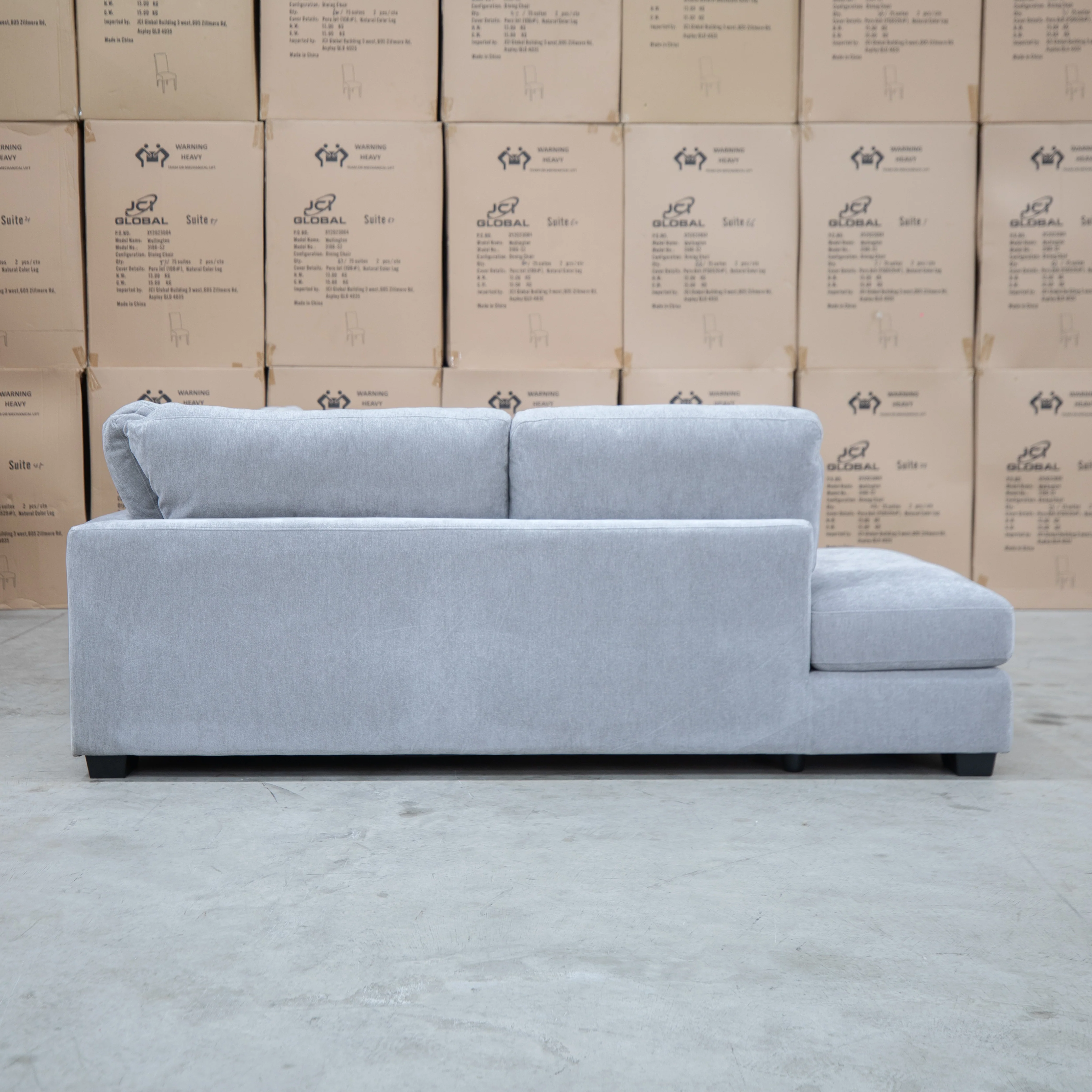Oakville Corner Chaise Lounge - Smoke - Image 4