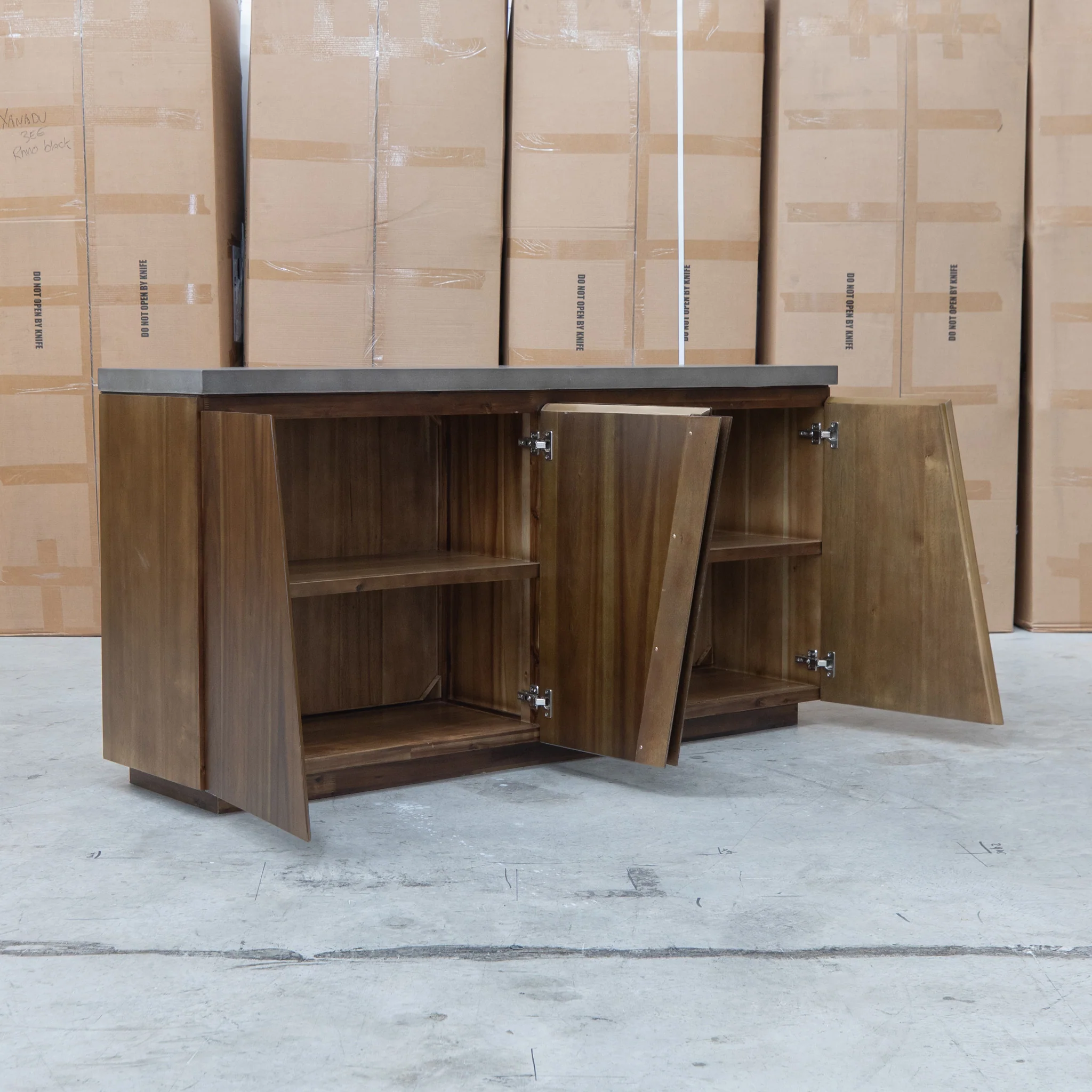 Oatley Dark Concrete Buffet - Image 6