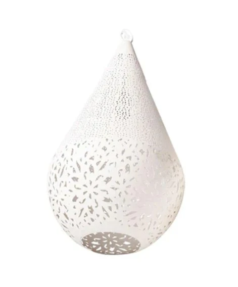 Pendant Light Ball Cone Large W/ Flower Etch design - White - VE62 - Available In-Store Only - Image 3