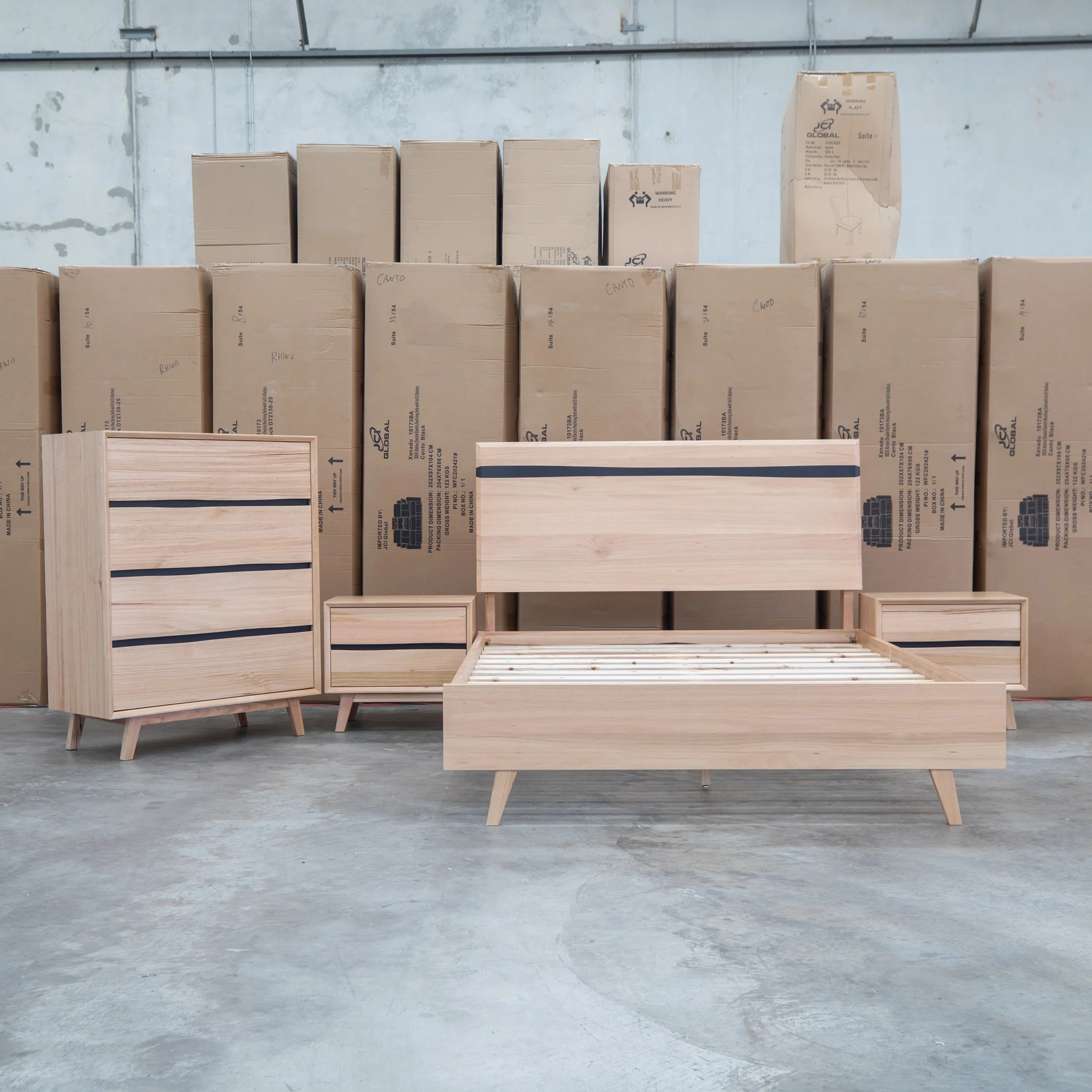 Porto Messmate King Bed with Resin Insert - Image 9