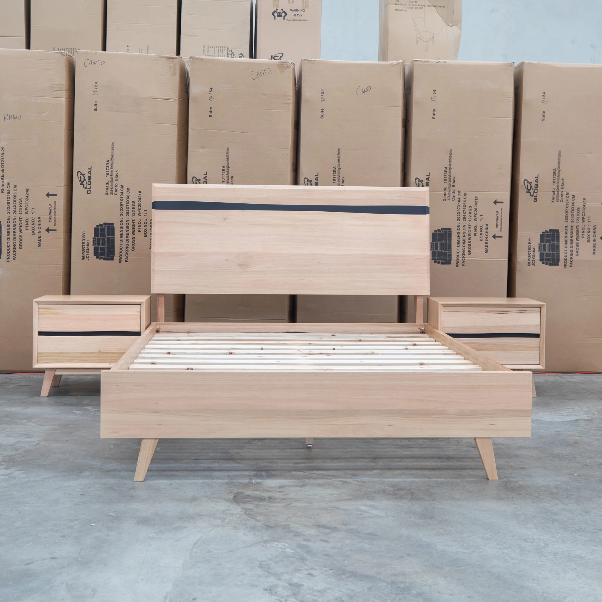 Porto Messmate Queen Bed with Resin Insert - Image 2
