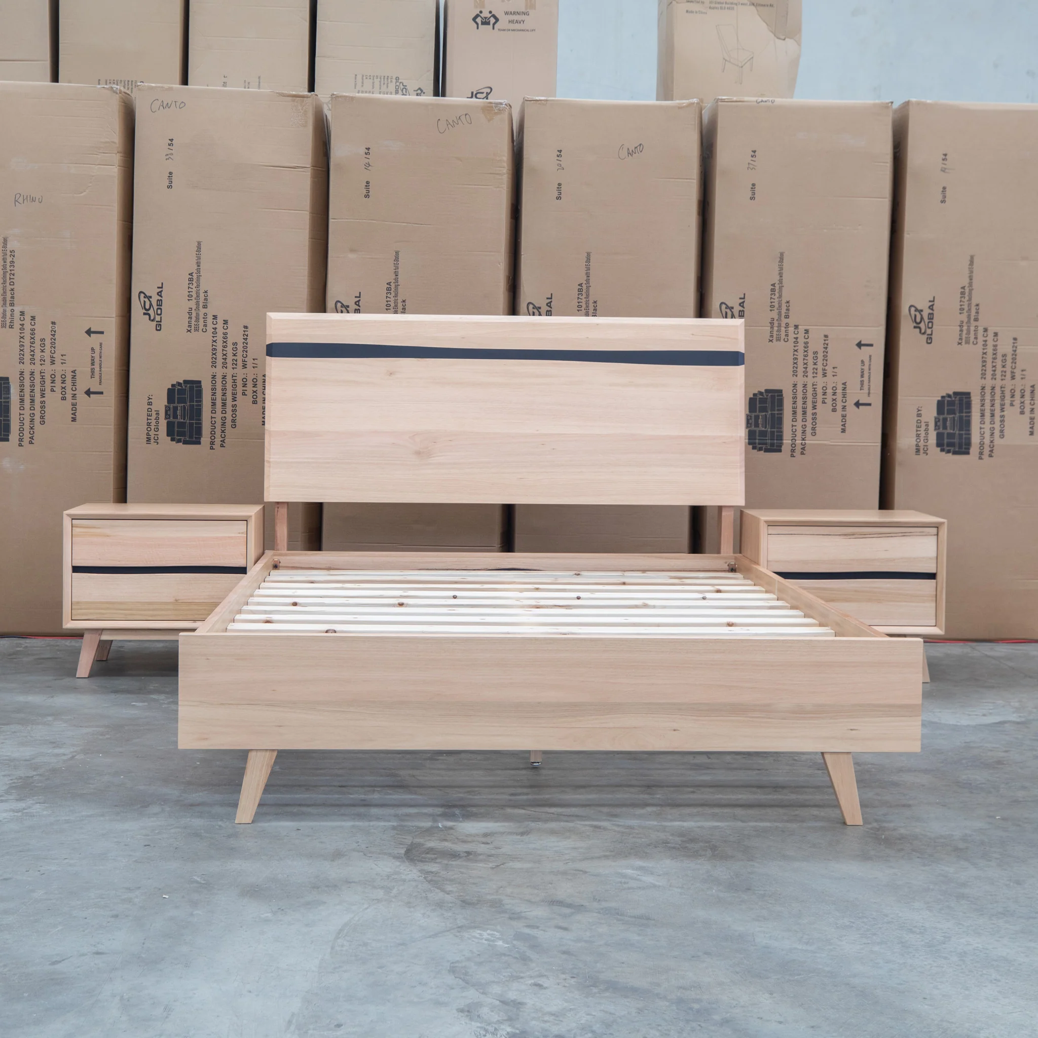 Porto Messmate Queen Bed with Resin Insert - Image 3