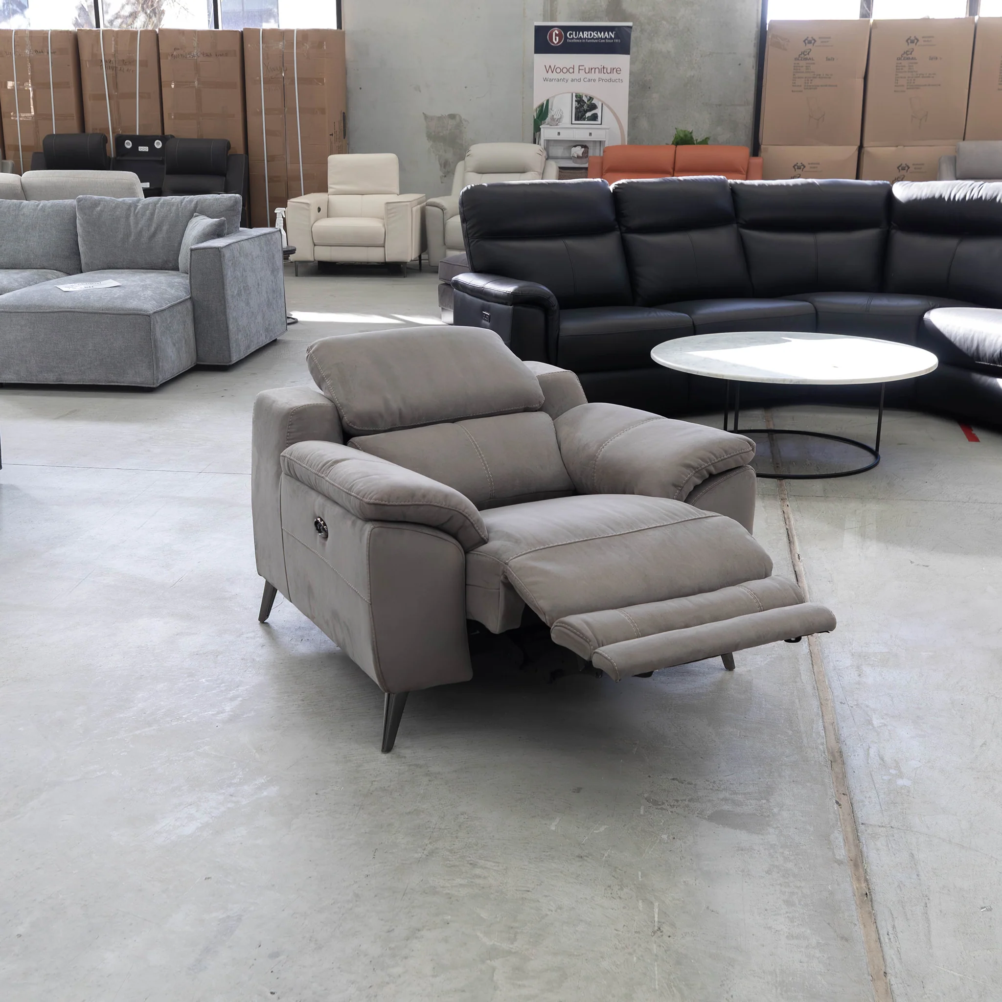 RS-11485 Single Recliner - Dark Grey - Floor Stock - Image 4