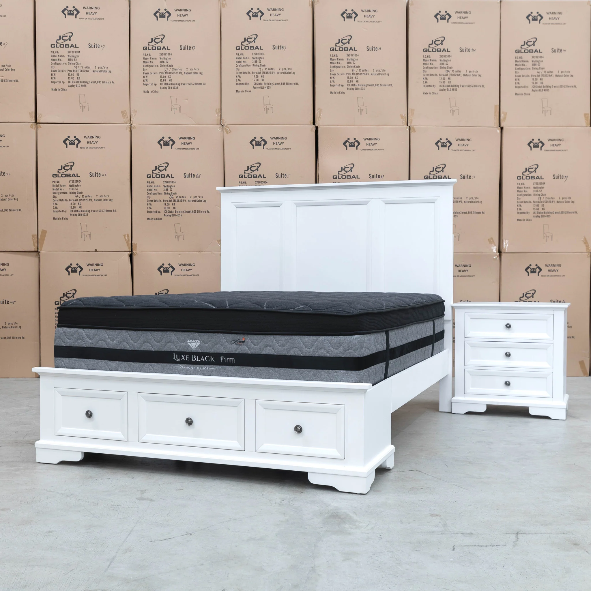 Sala Hardwood King Storage Bed - Image 10