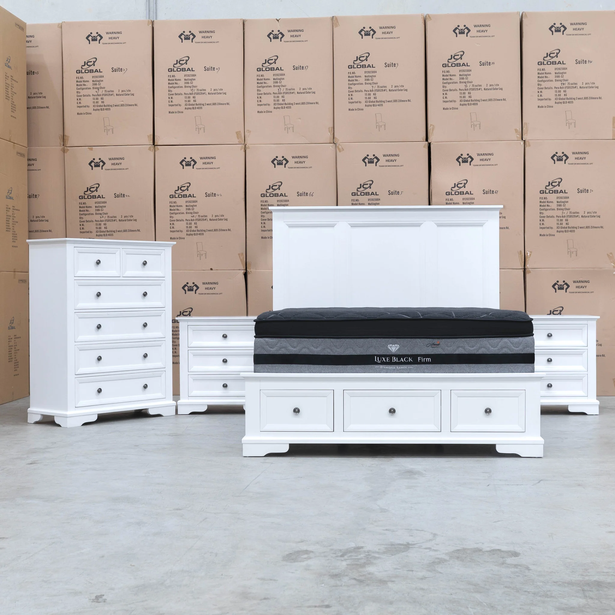 Sala Hardwood King Storage Bed - Image 12