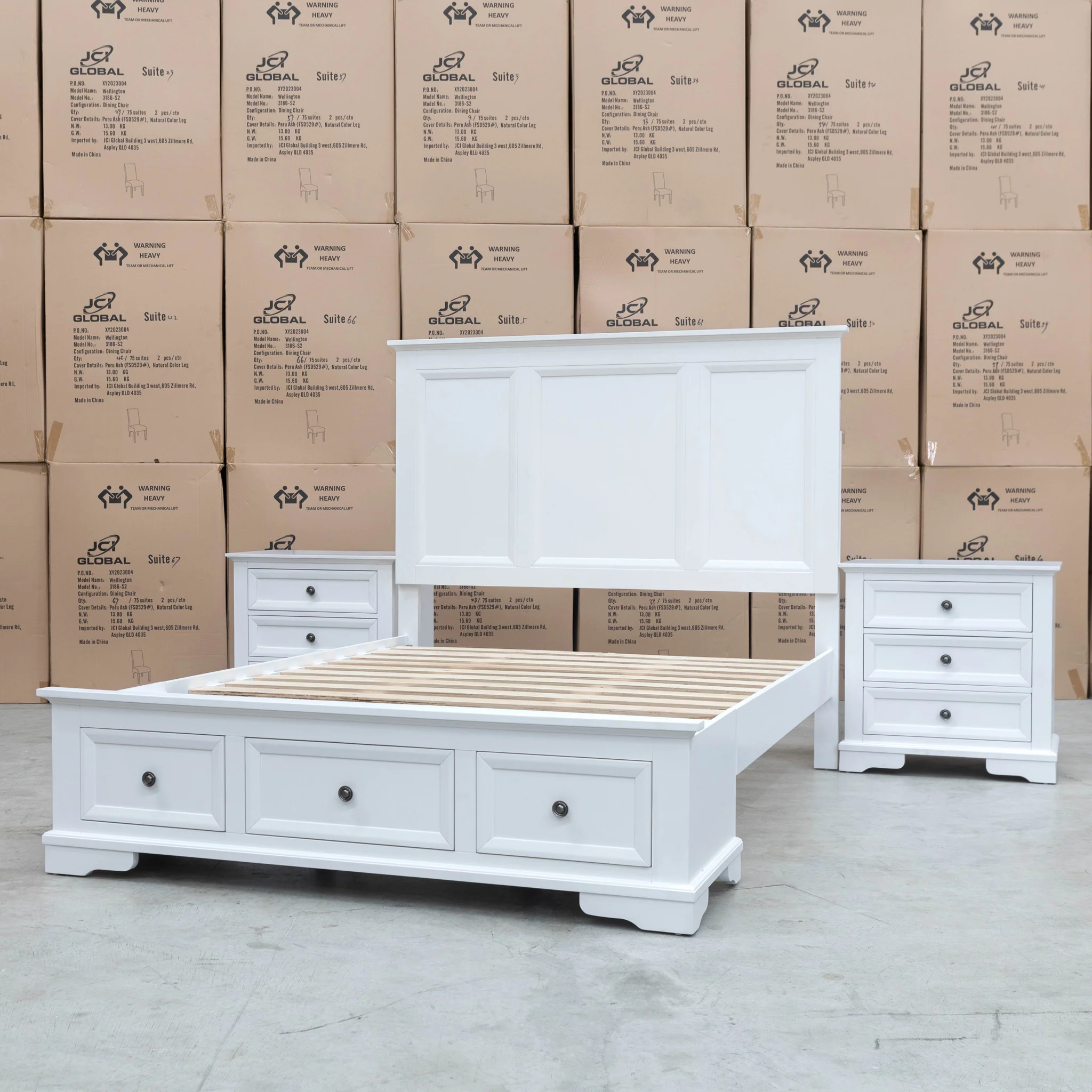 Sala Hardwood King Storage Bed - Image 4