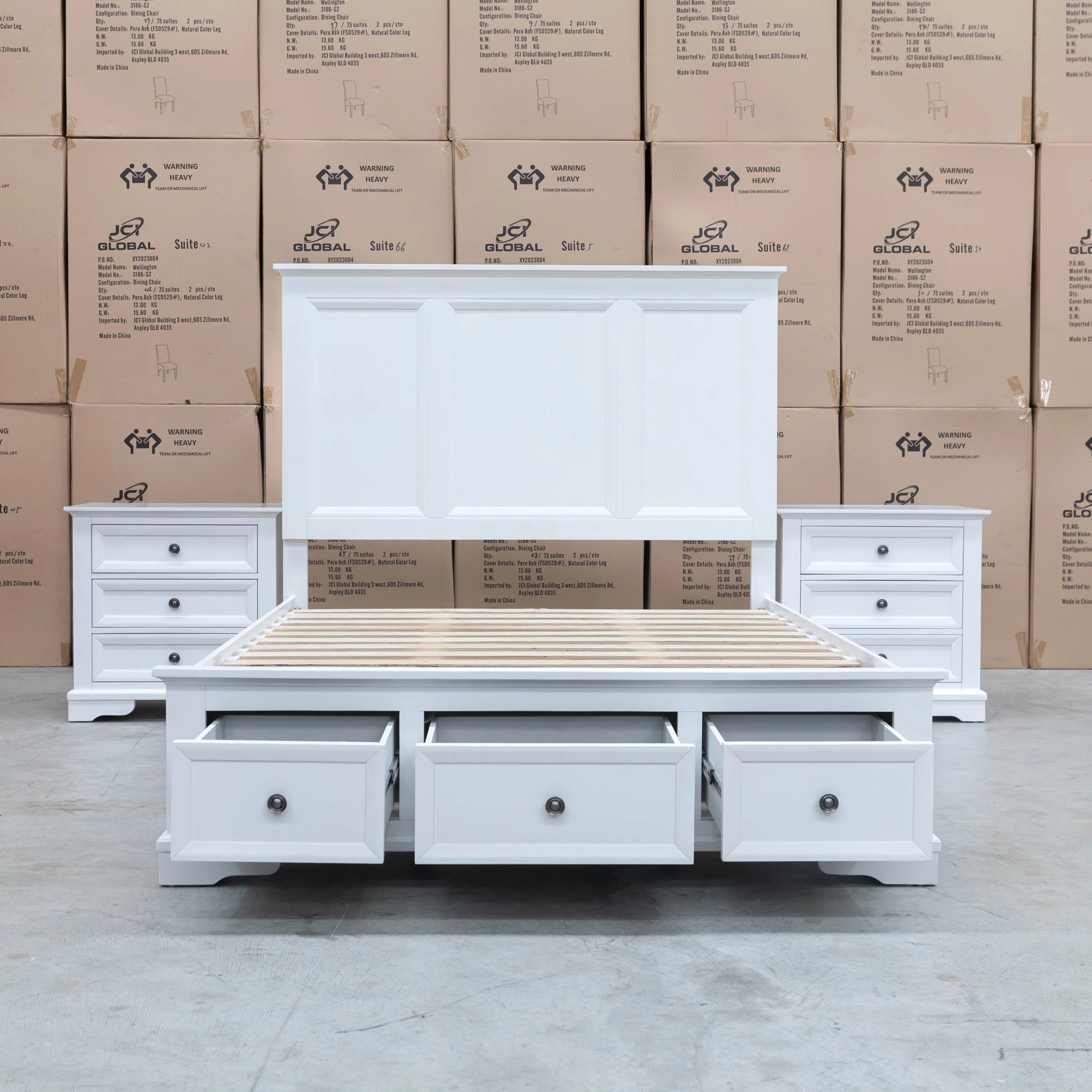 Sala Hardwood King Storage Bed - Image 5