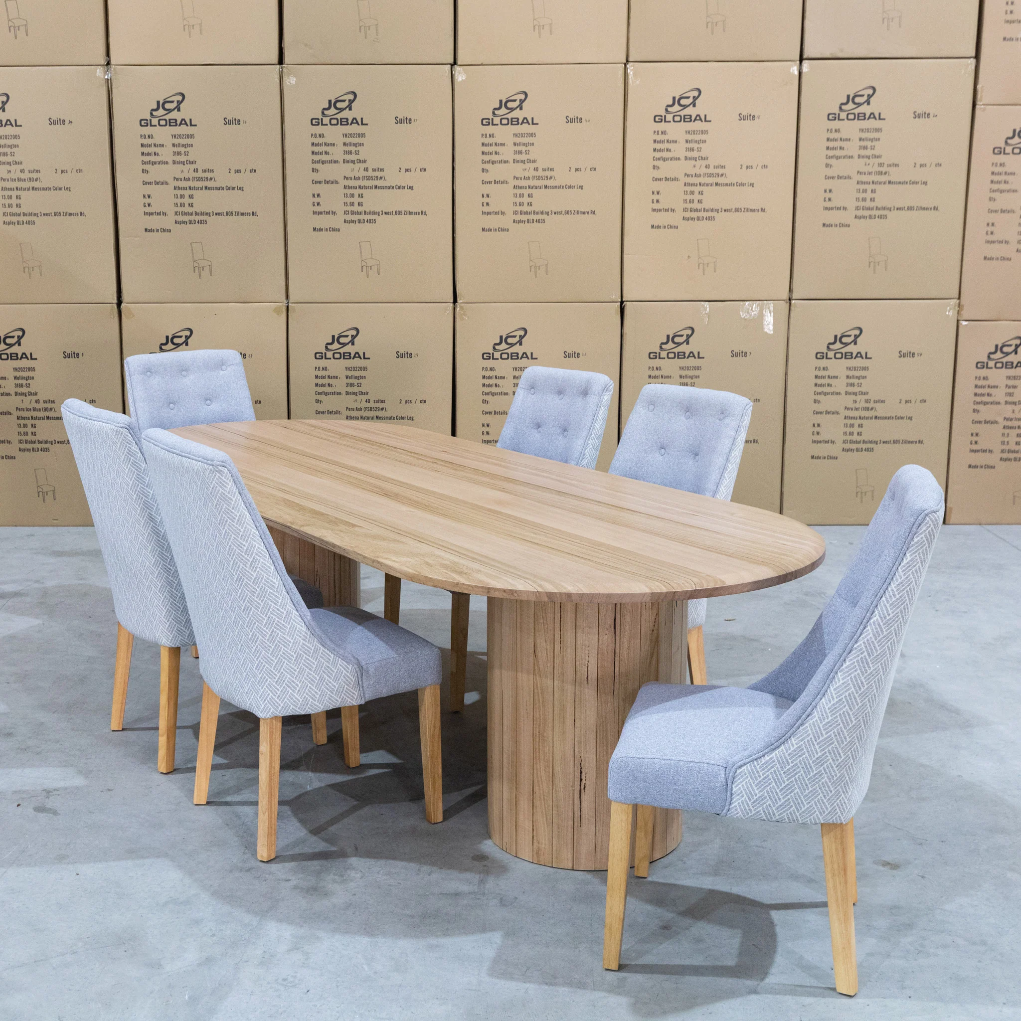 Semillon 270cm New Zealand Ash Oval Dining Table - Natural - Image 5