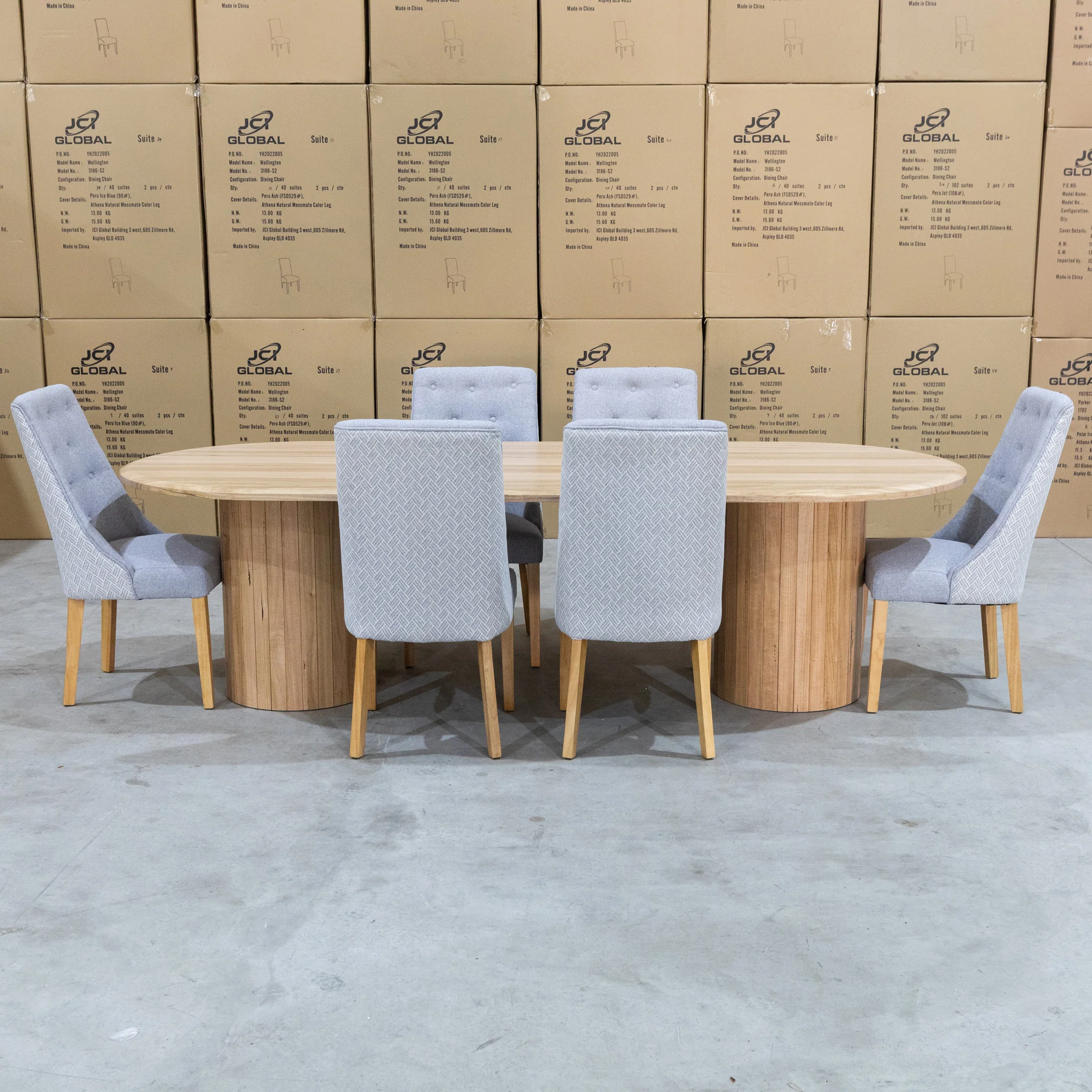 Semillon 270cm New Zealand Ash Oval Dining Table - Natural - Image 6