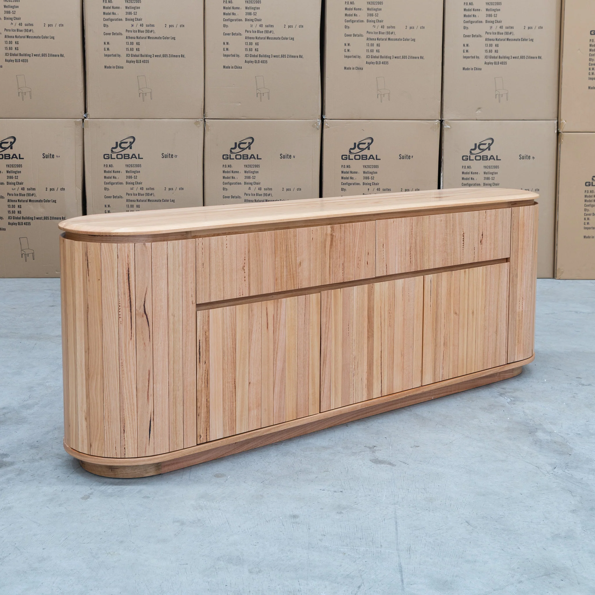 Semillon New Zealand Ash 2 Drawer Buffet - Natural - Image 3