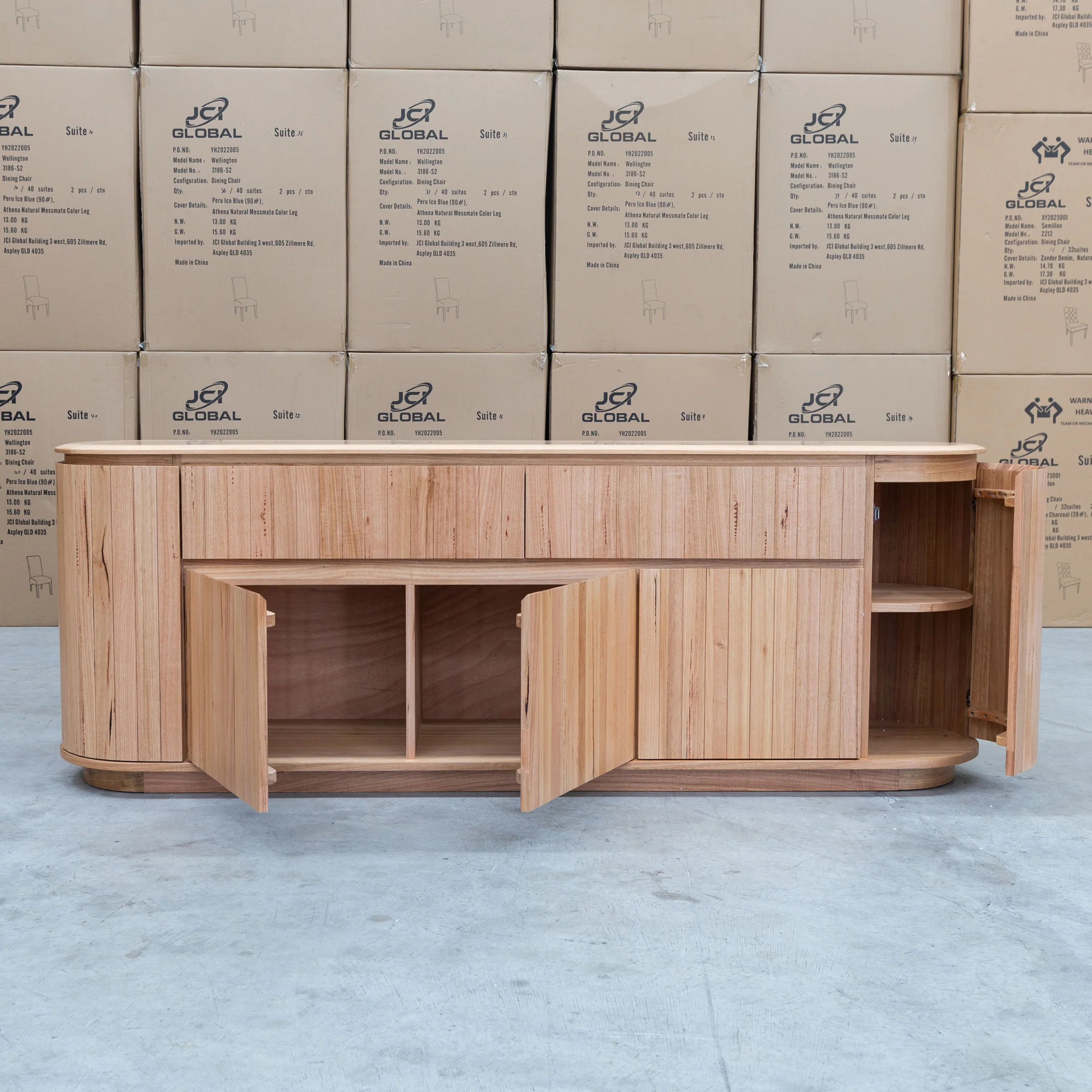 Semillon New Zealand Ash 2 Drawer Buffet - Natural - Image 5