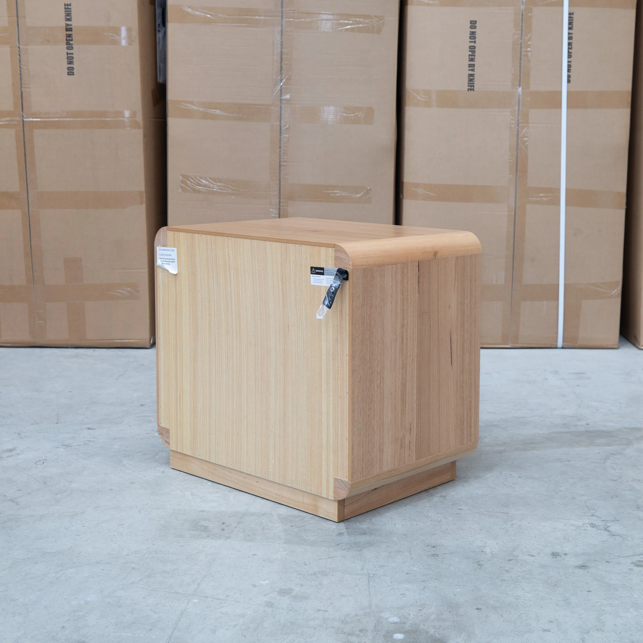 Southport Two Drawer Australian Messmate Hardwood Bedside - Image 7