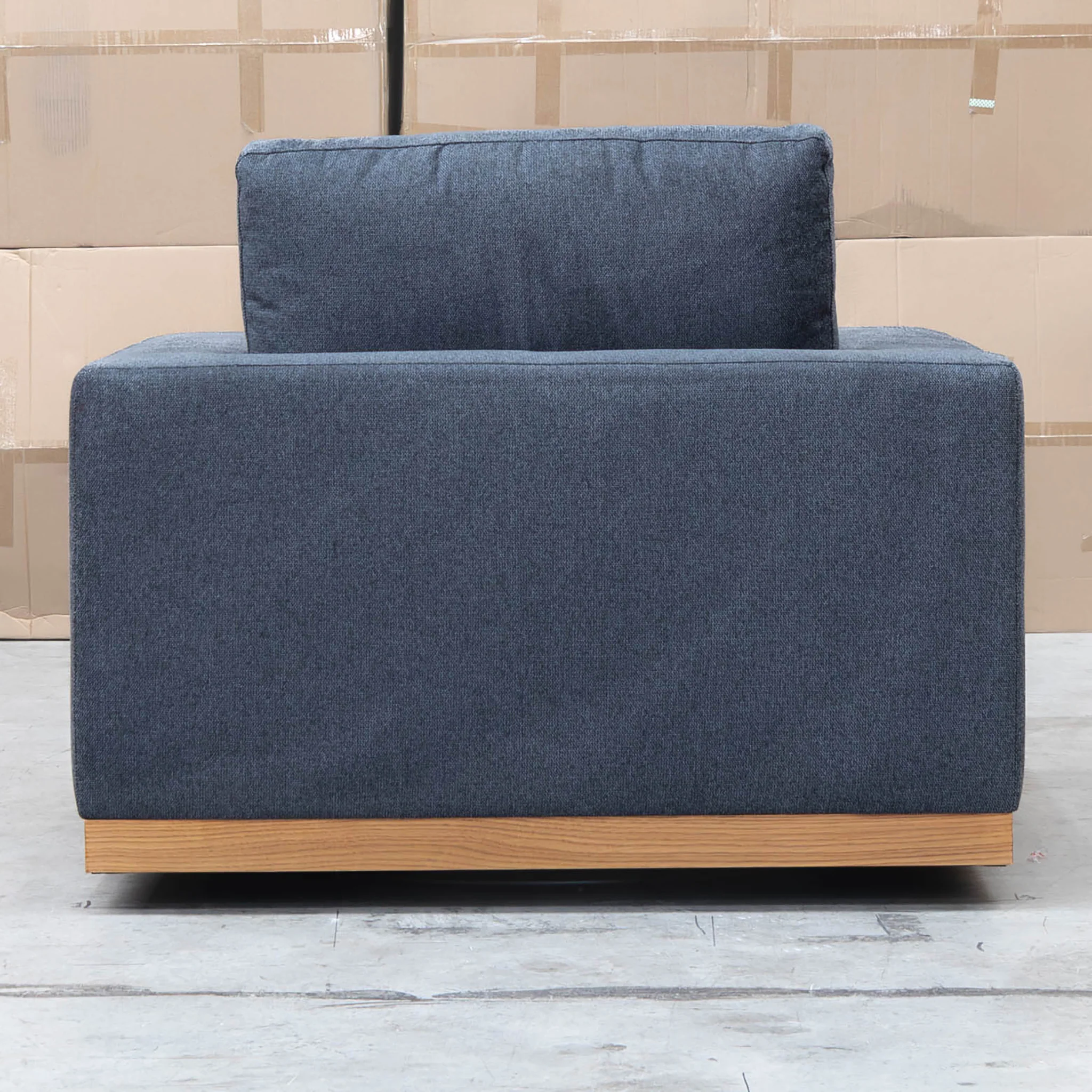 Subiaco Swivel Armchair - Charcoal - Image 4