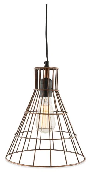 Torch Galvanized Iron Wire Pendant Hanging Light - Antique Copper - FH07 - Available In-Store Only