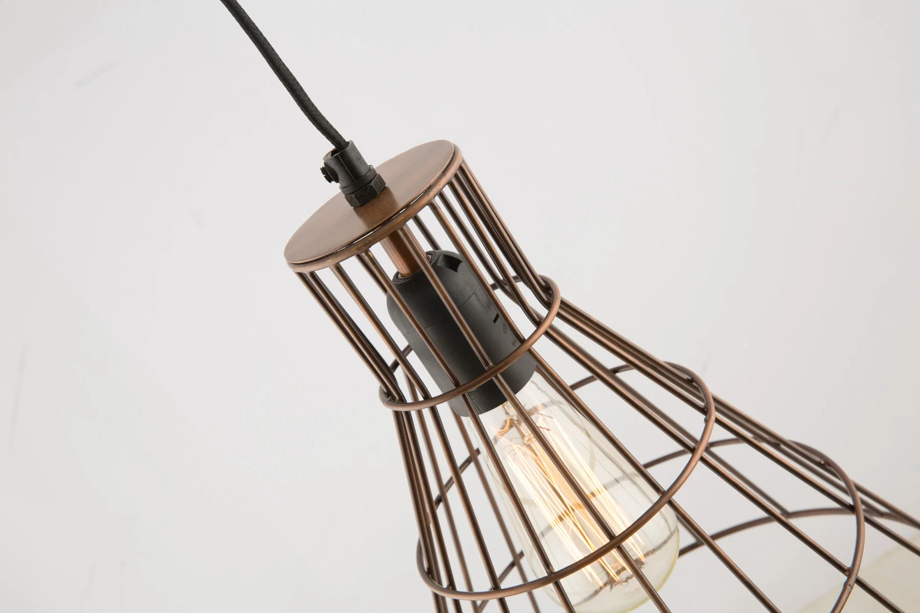 Torch Galvanized Iron Wire Pendant Hanging Light - Antique Copper - FH07 - Available In-Store Only - Image 2