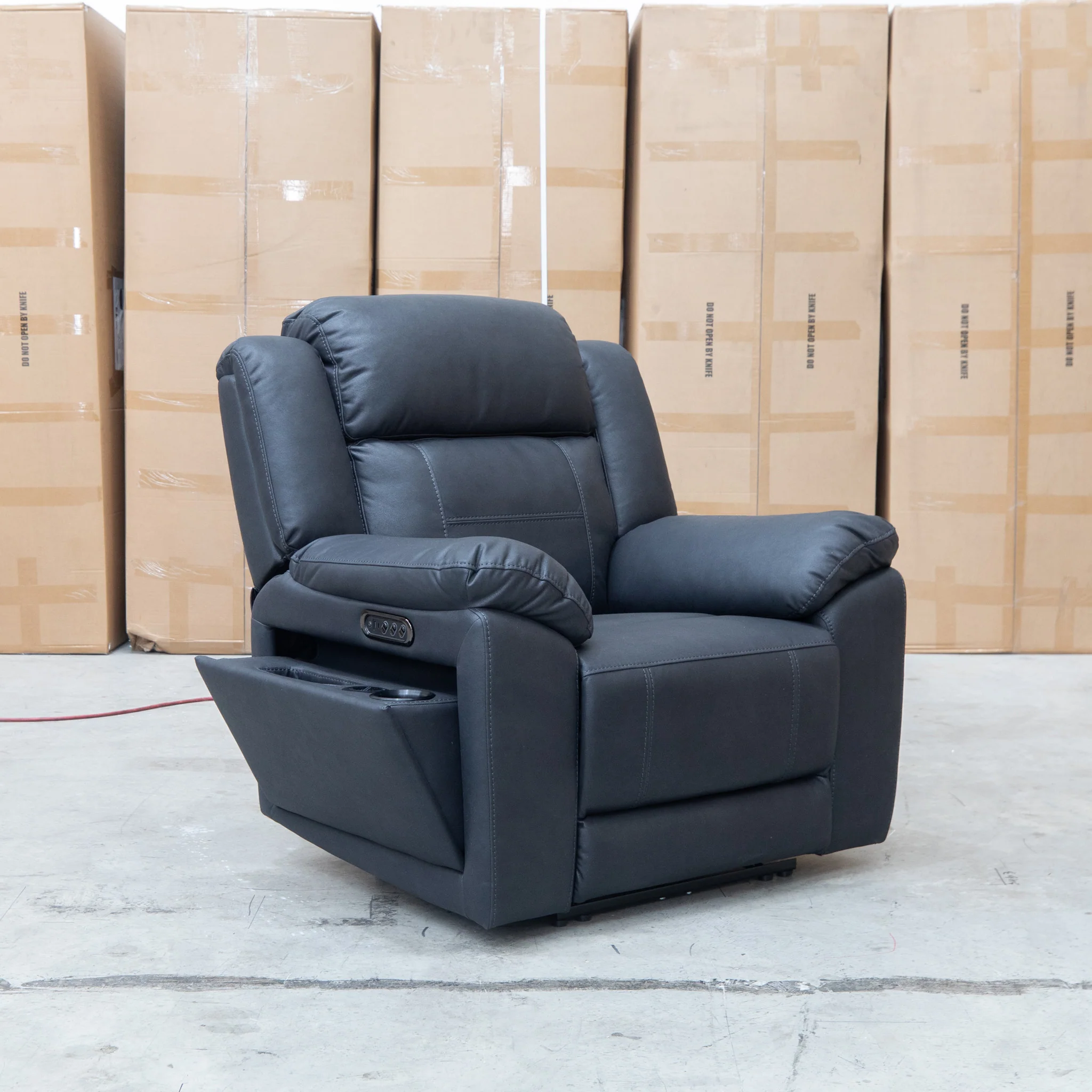 Venus Triple-Motor Electric Recliner - Coal - Image 10