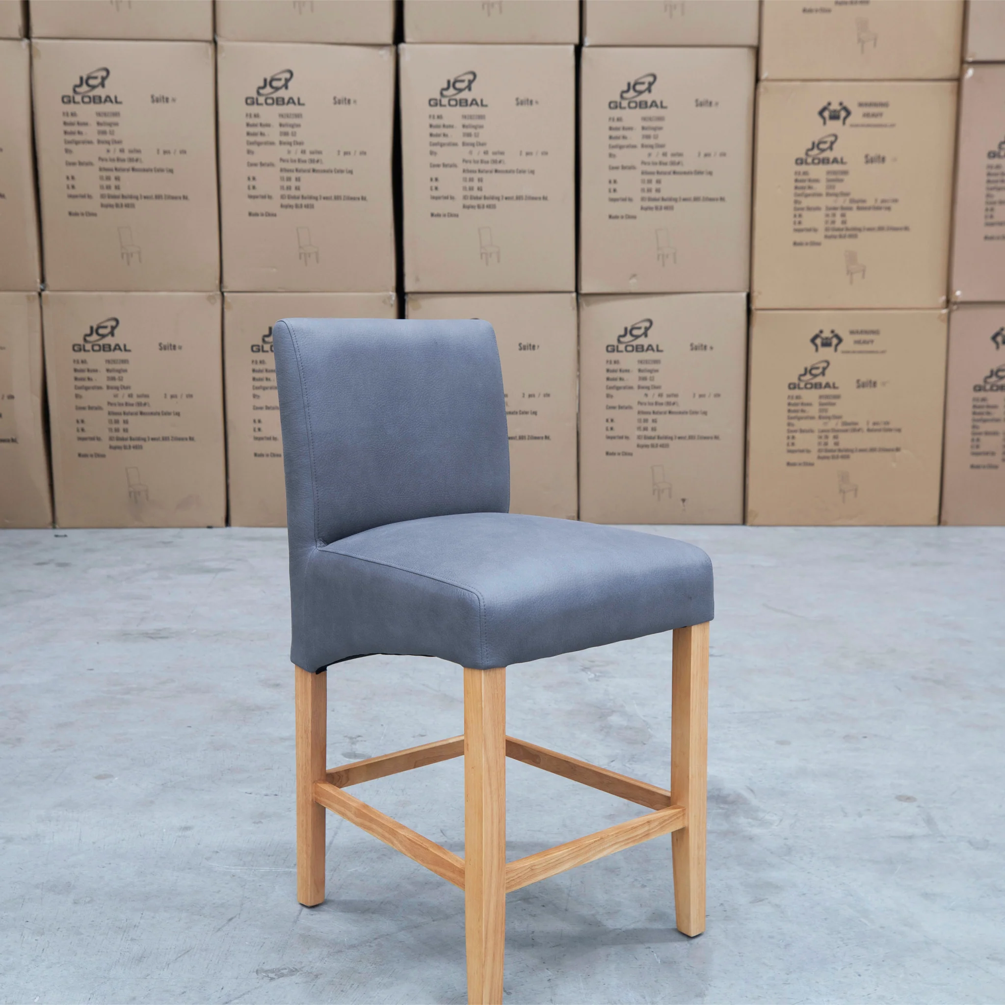Wellington Bar Stool - Natural - Ash - Image 10