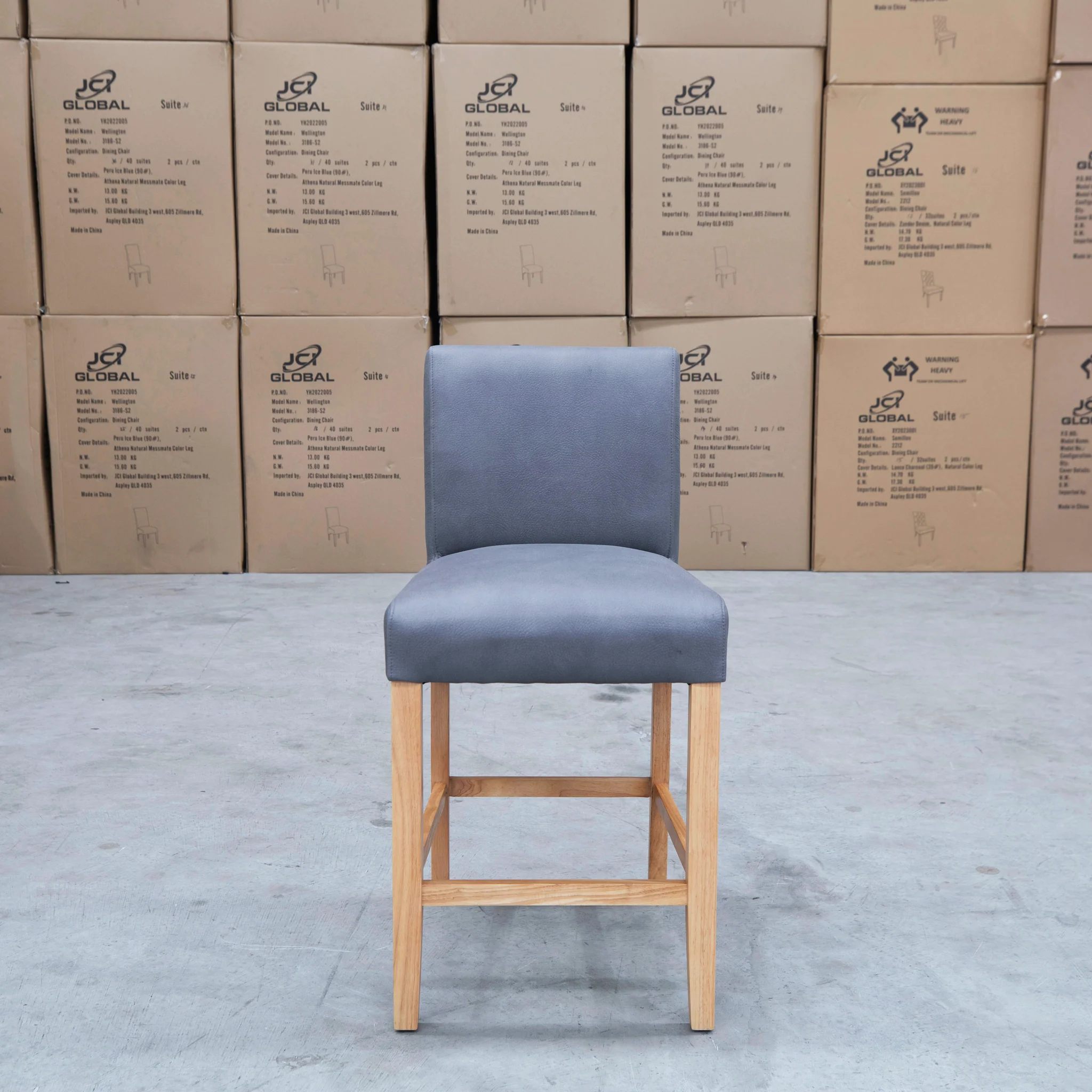 Wellington Bar Stool - Natural - Ash - Image 6
